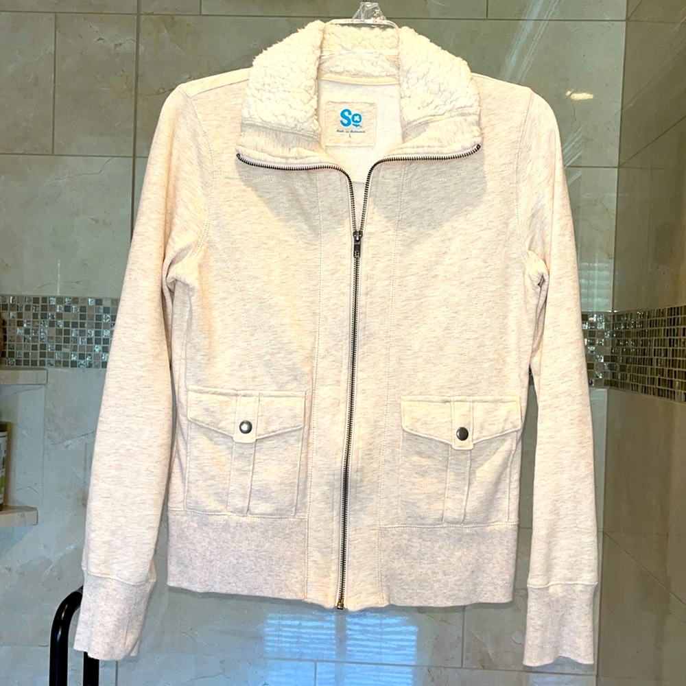 SO juniors size large jacket, tan